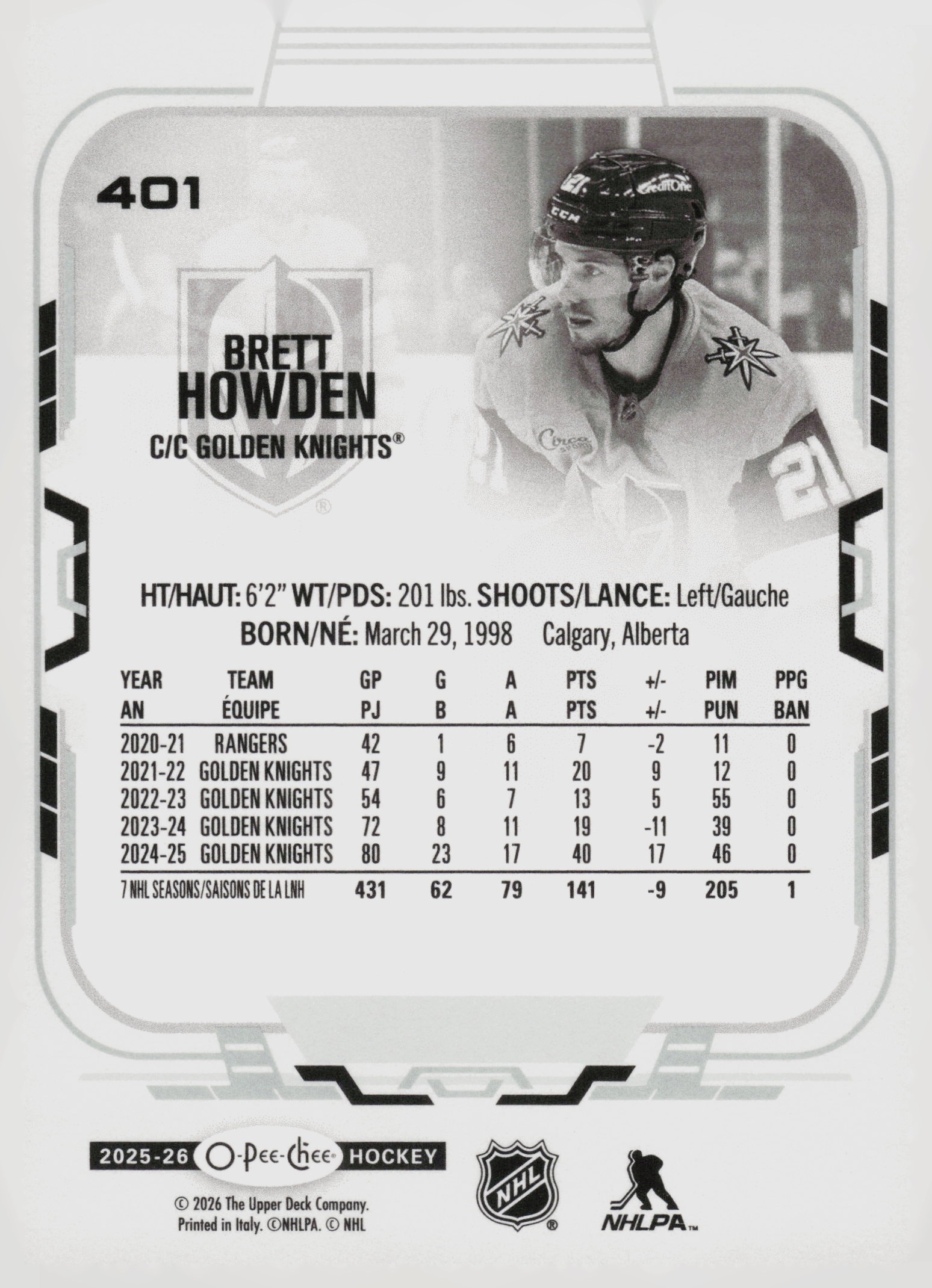 Brett Howden back