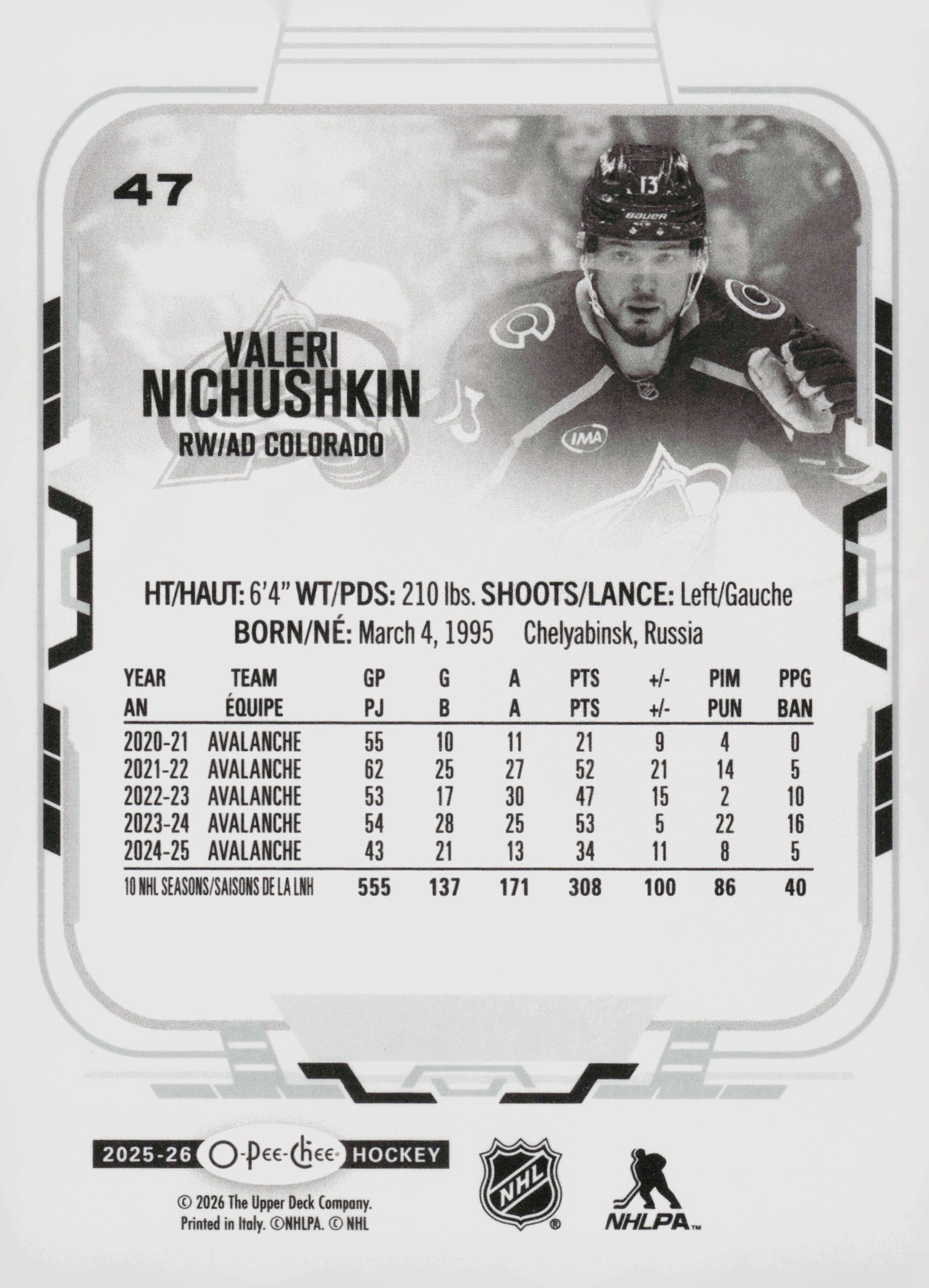Valeri Nichushkin back
