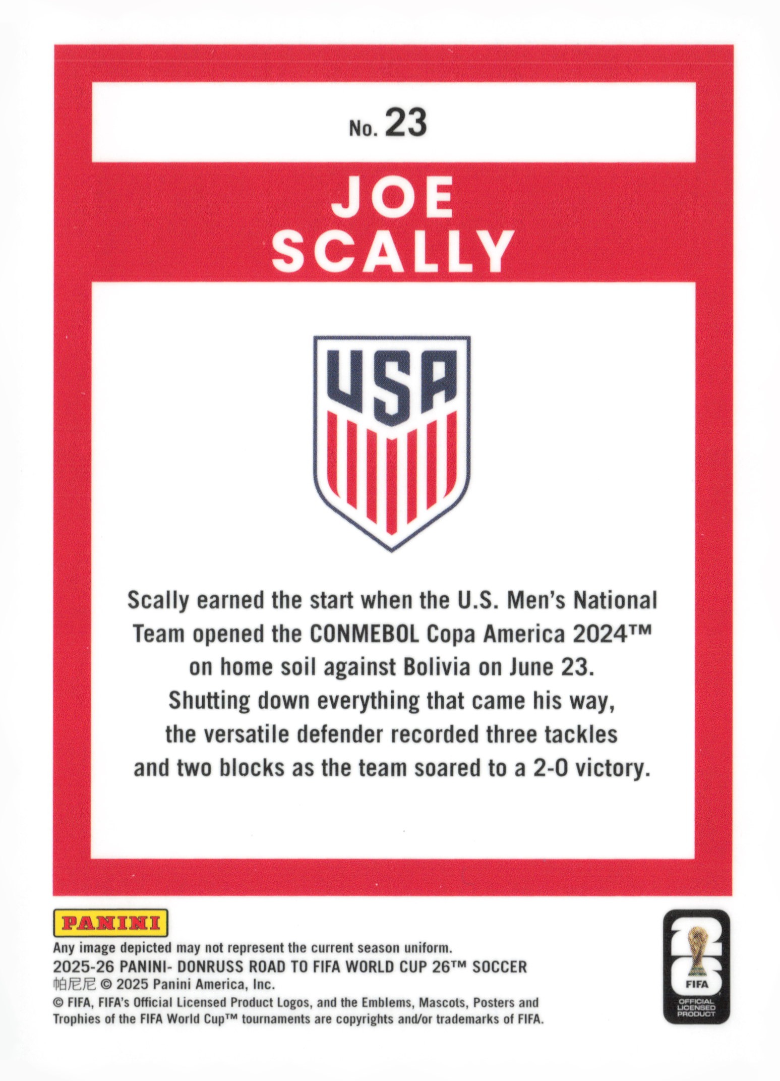 Joe Scally back
