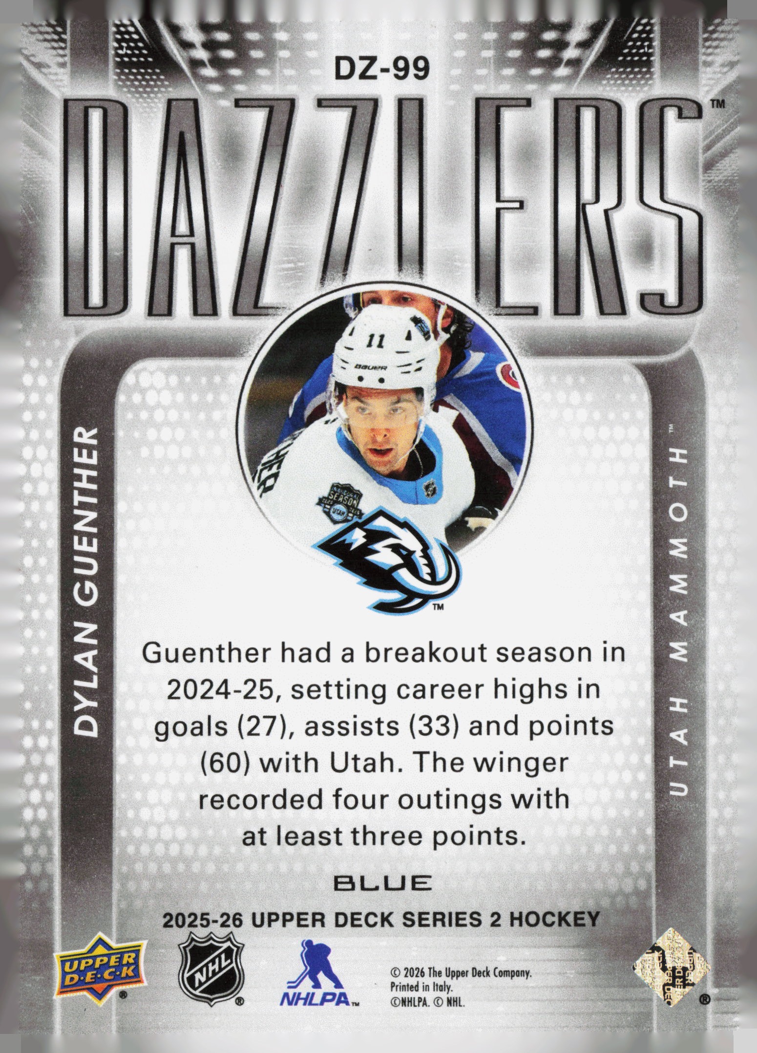 Dylan Guenther #DZ-99 back