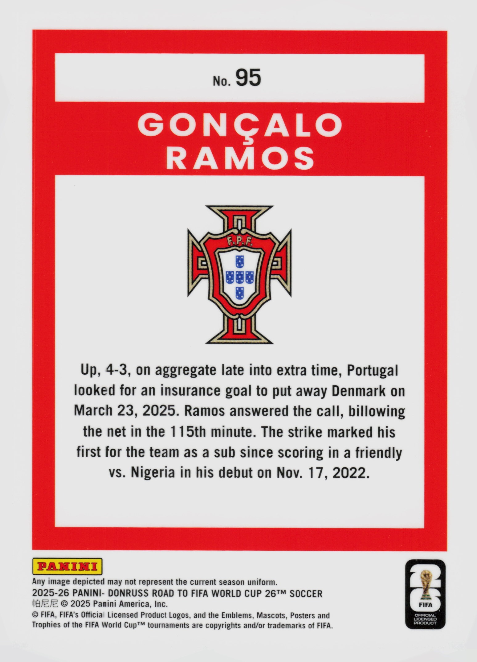 Goncalo Ramos back