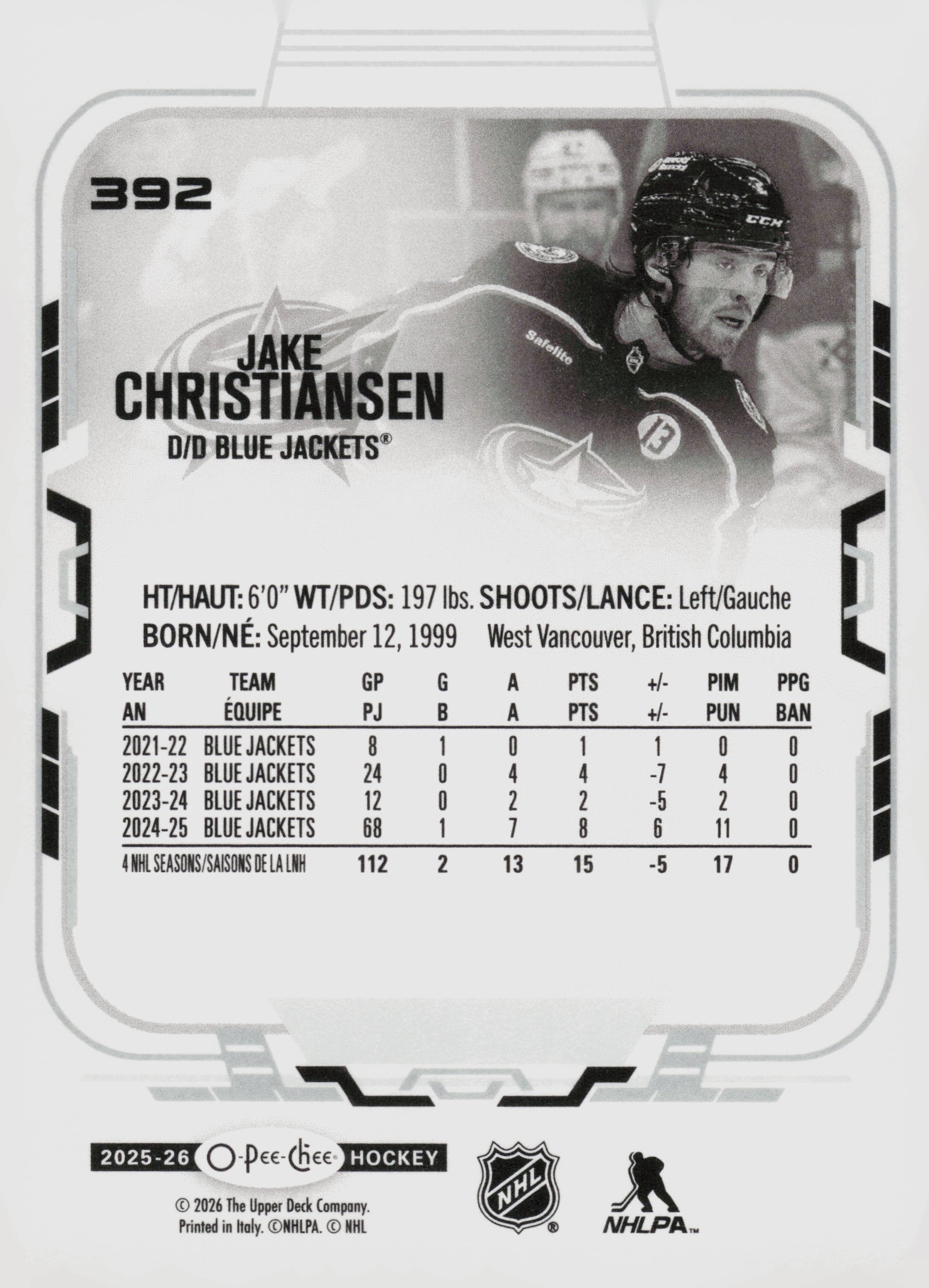 Jake Christiansen back