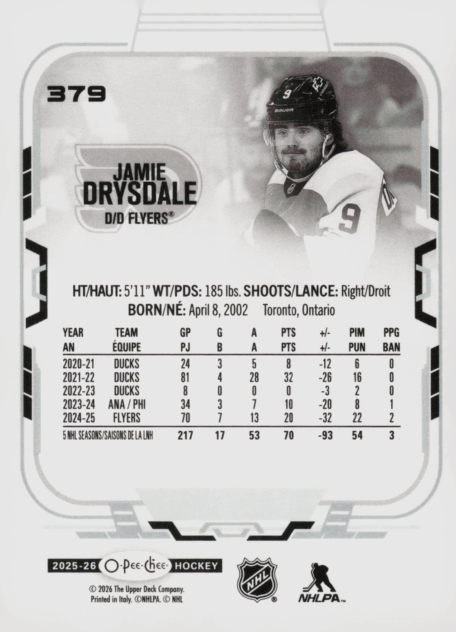 Jamie Drysdale back