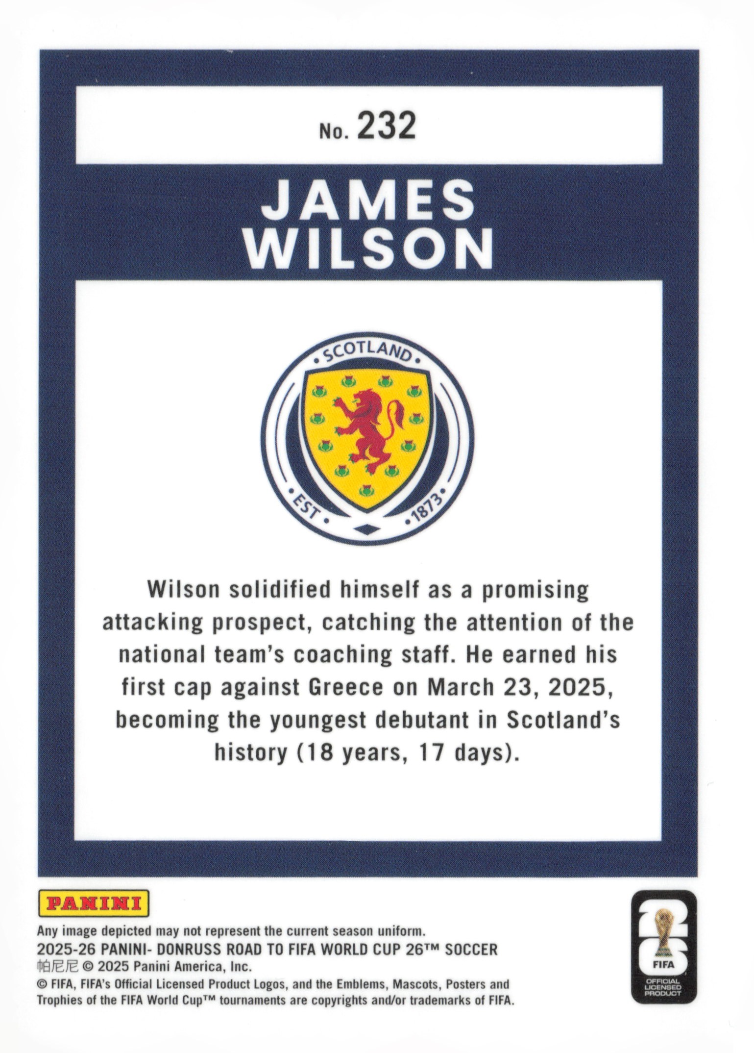 James Wilson back