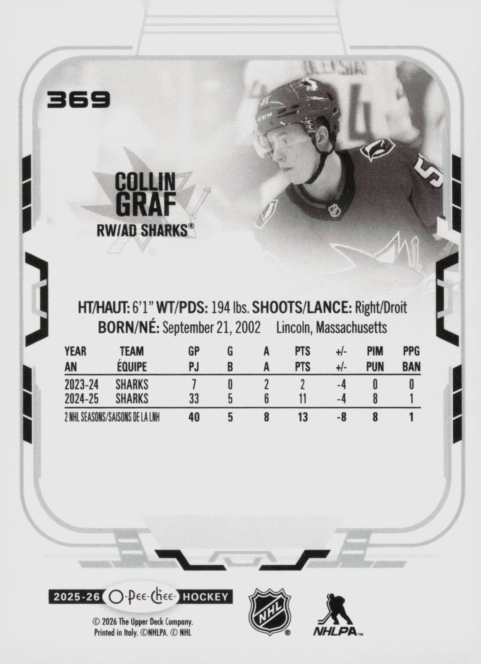 Collin Graf back