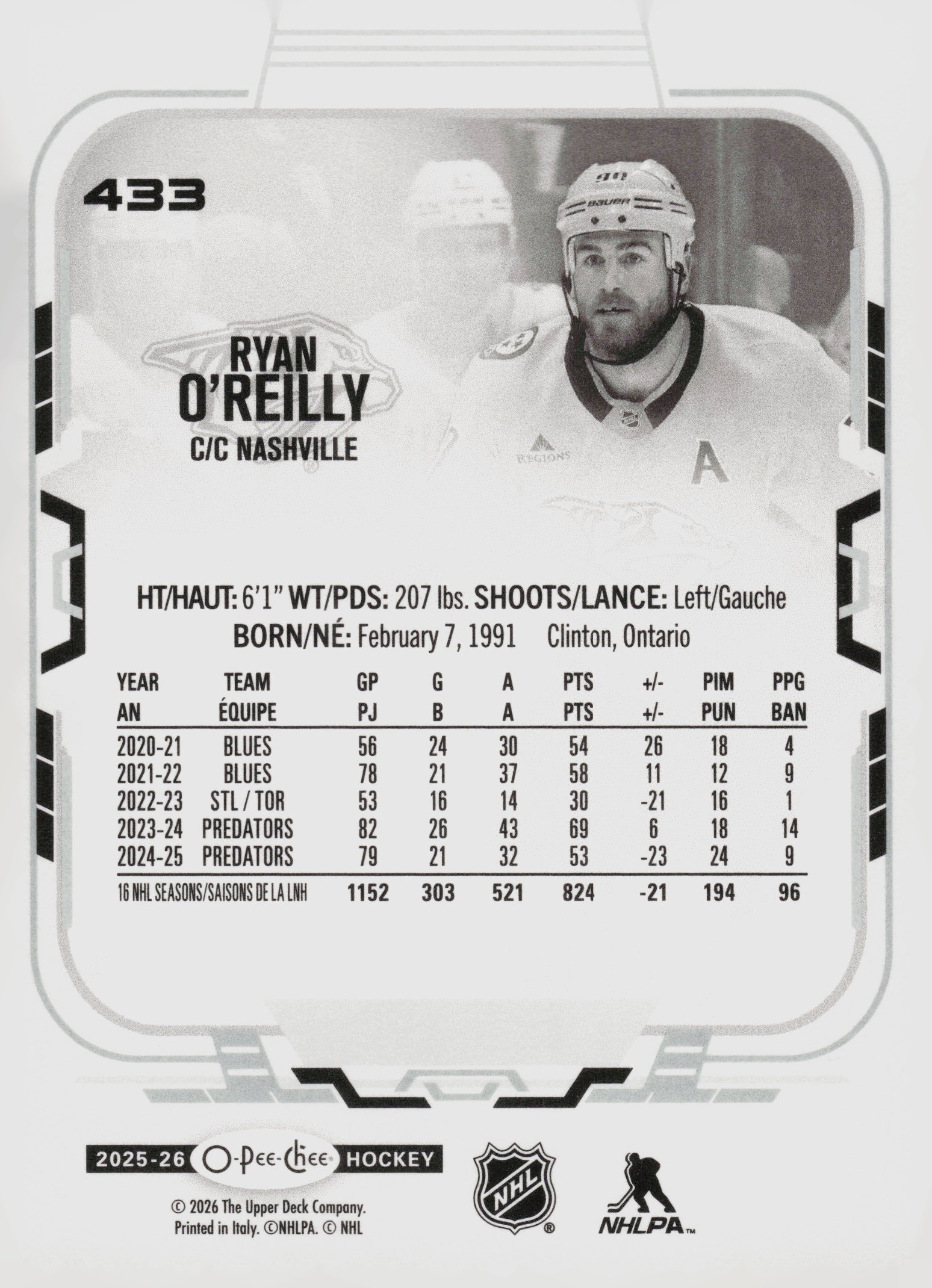 Ryan O'Reilly back