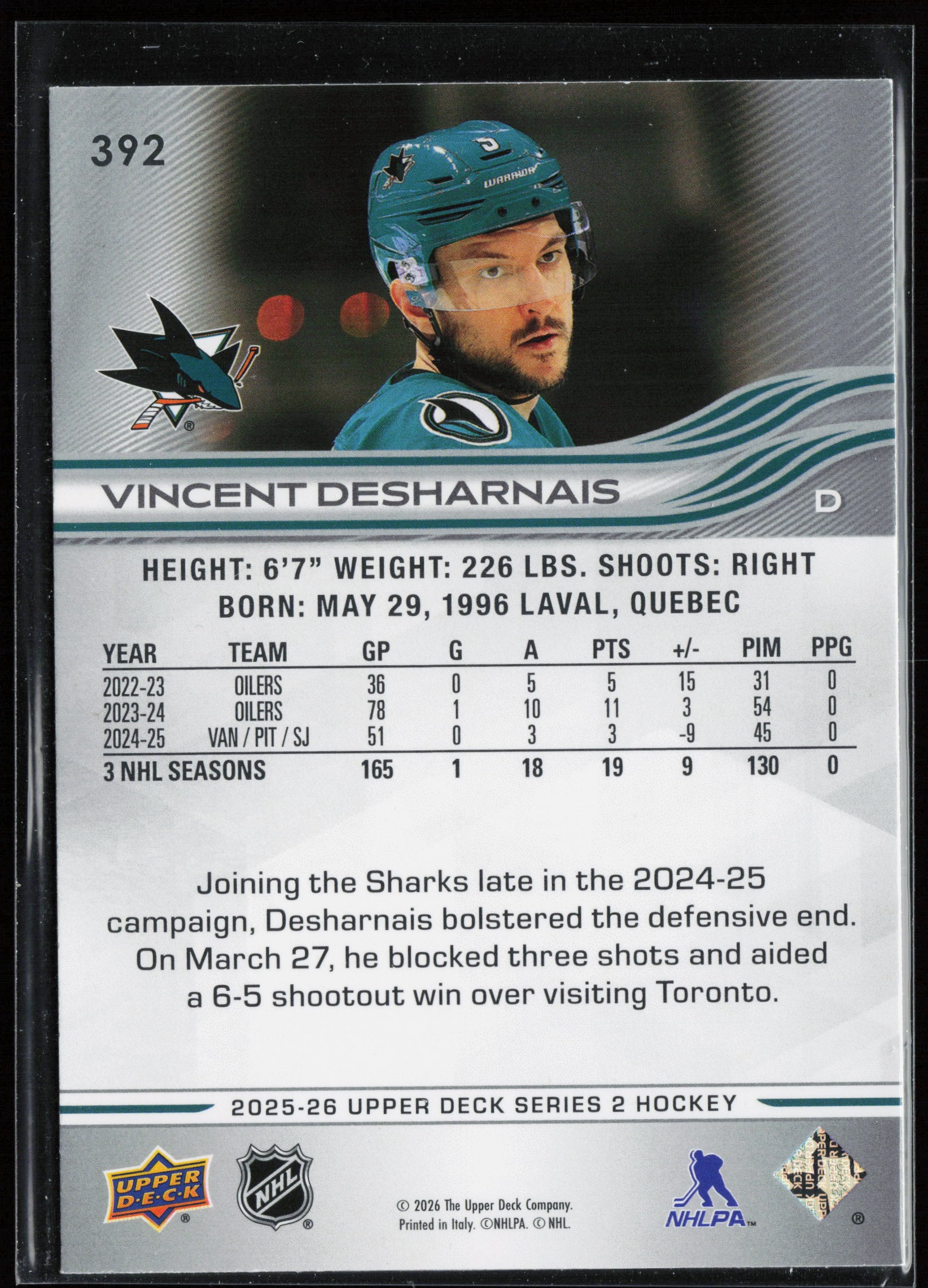 Vincent Desharnais back