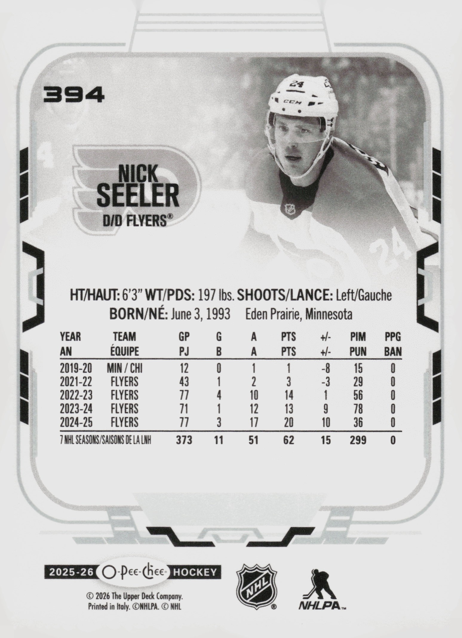 Nick Seeler back