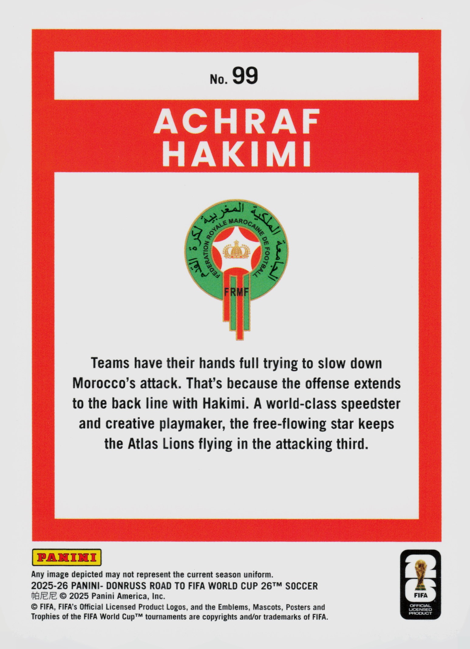 Achraf Hakimi back