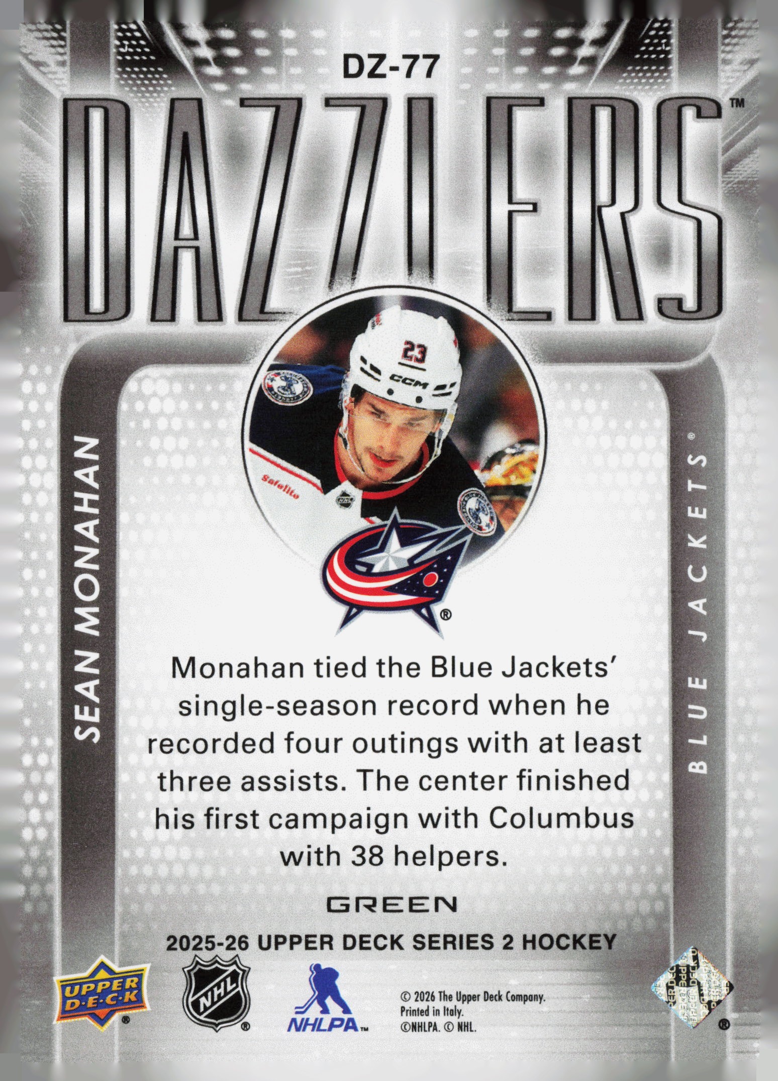 Sean Monahan back