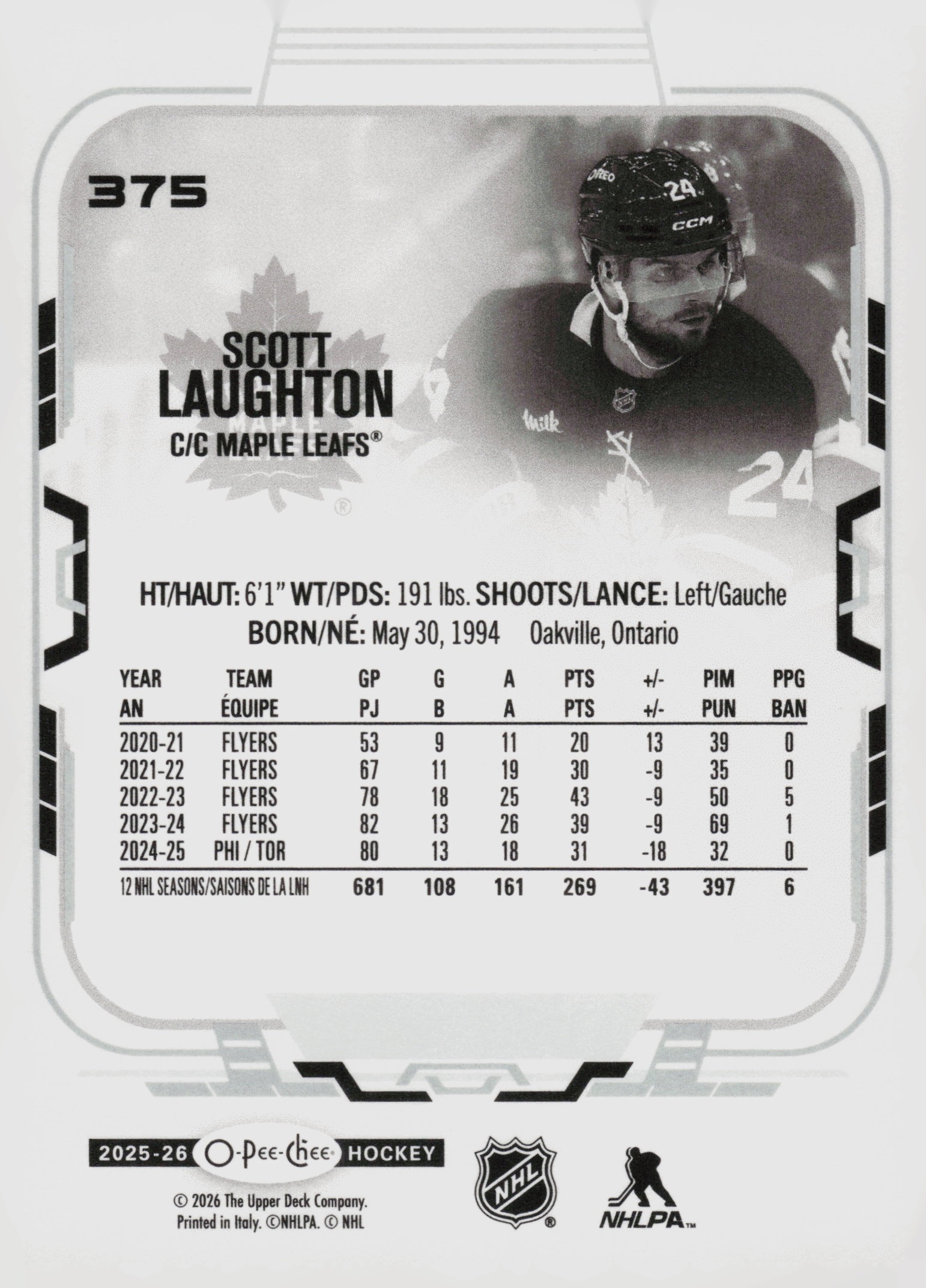 Scott Laughton back
