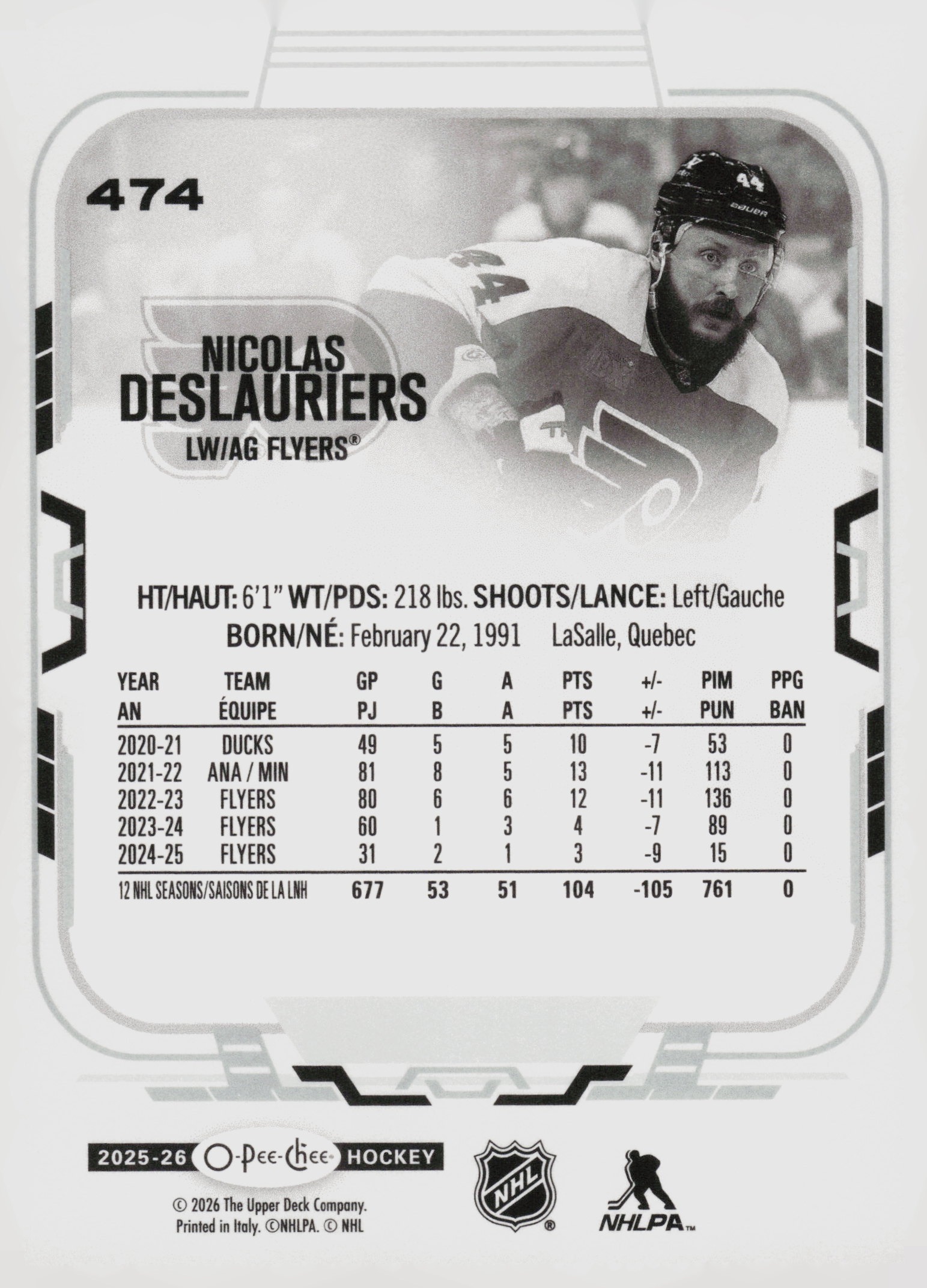 Nicolas Deslauriers back