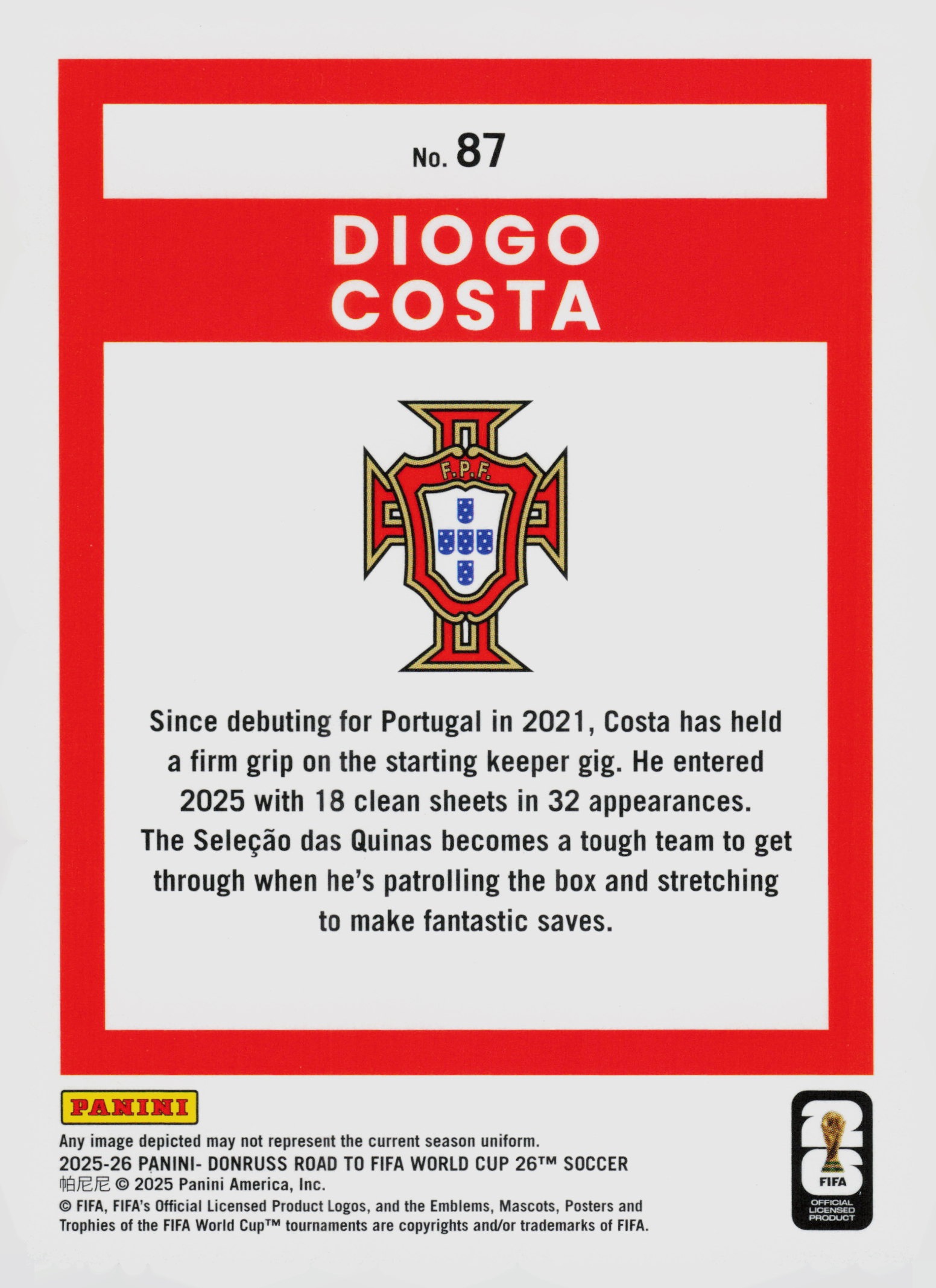 Diogo Costa back