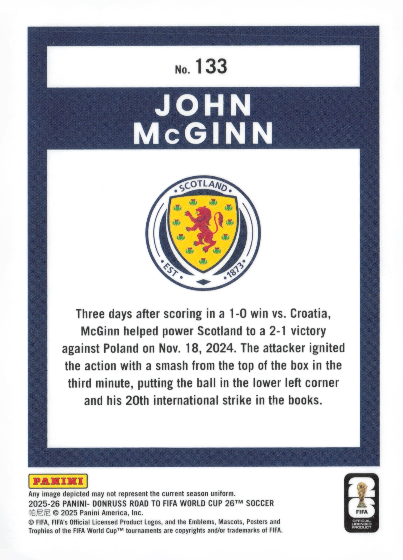 John McGinn back