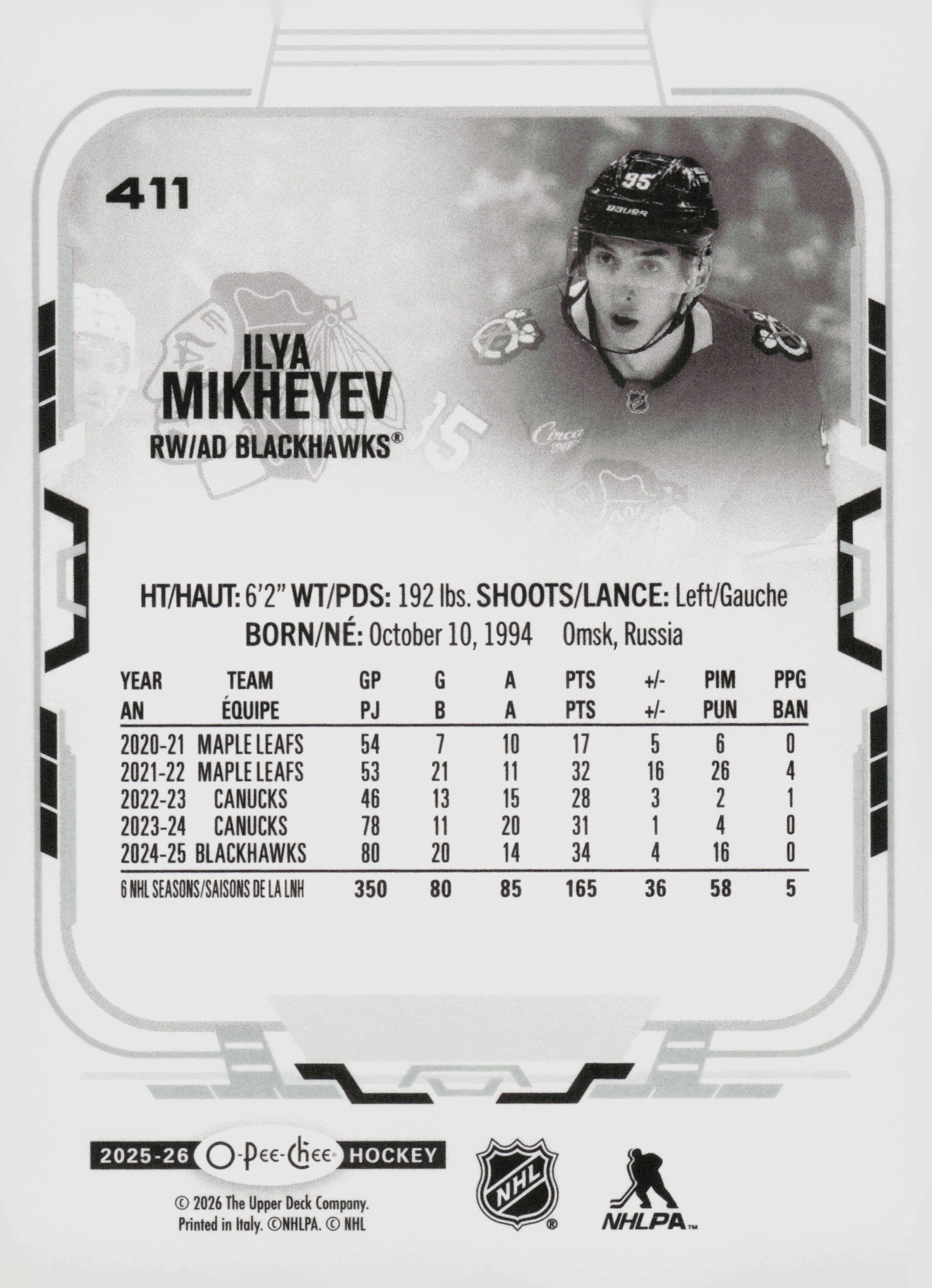 Ilya Mikheyev back