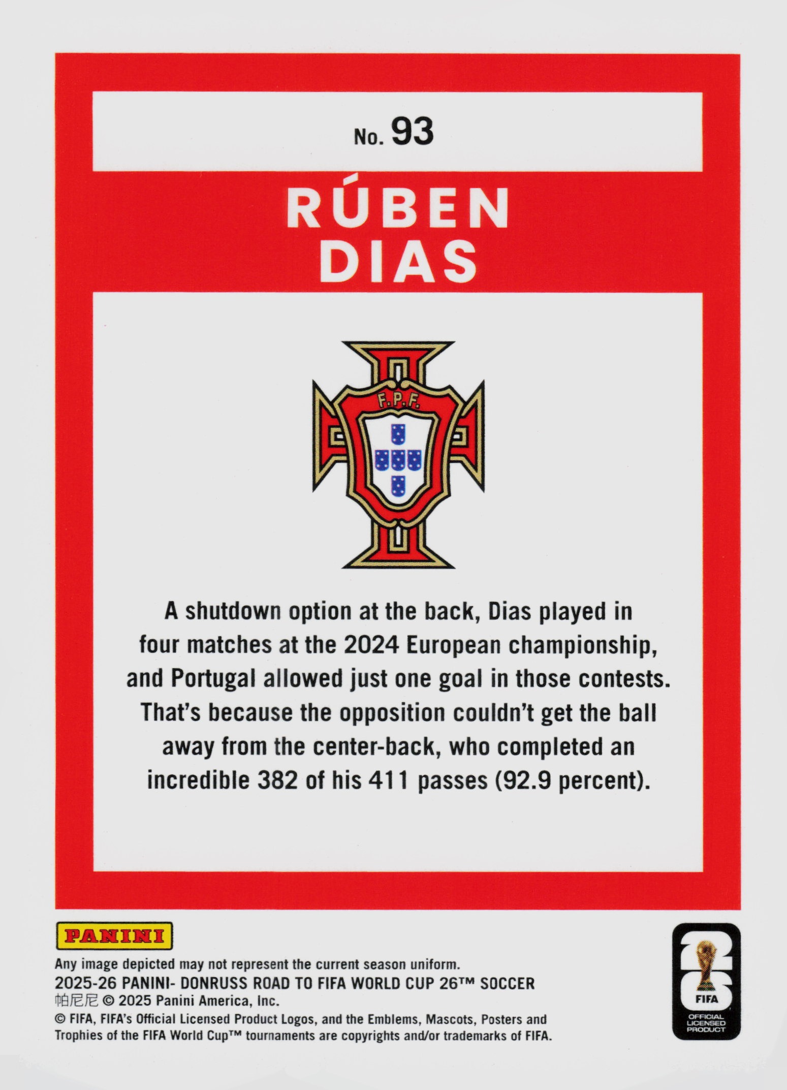 Ruben Dias back