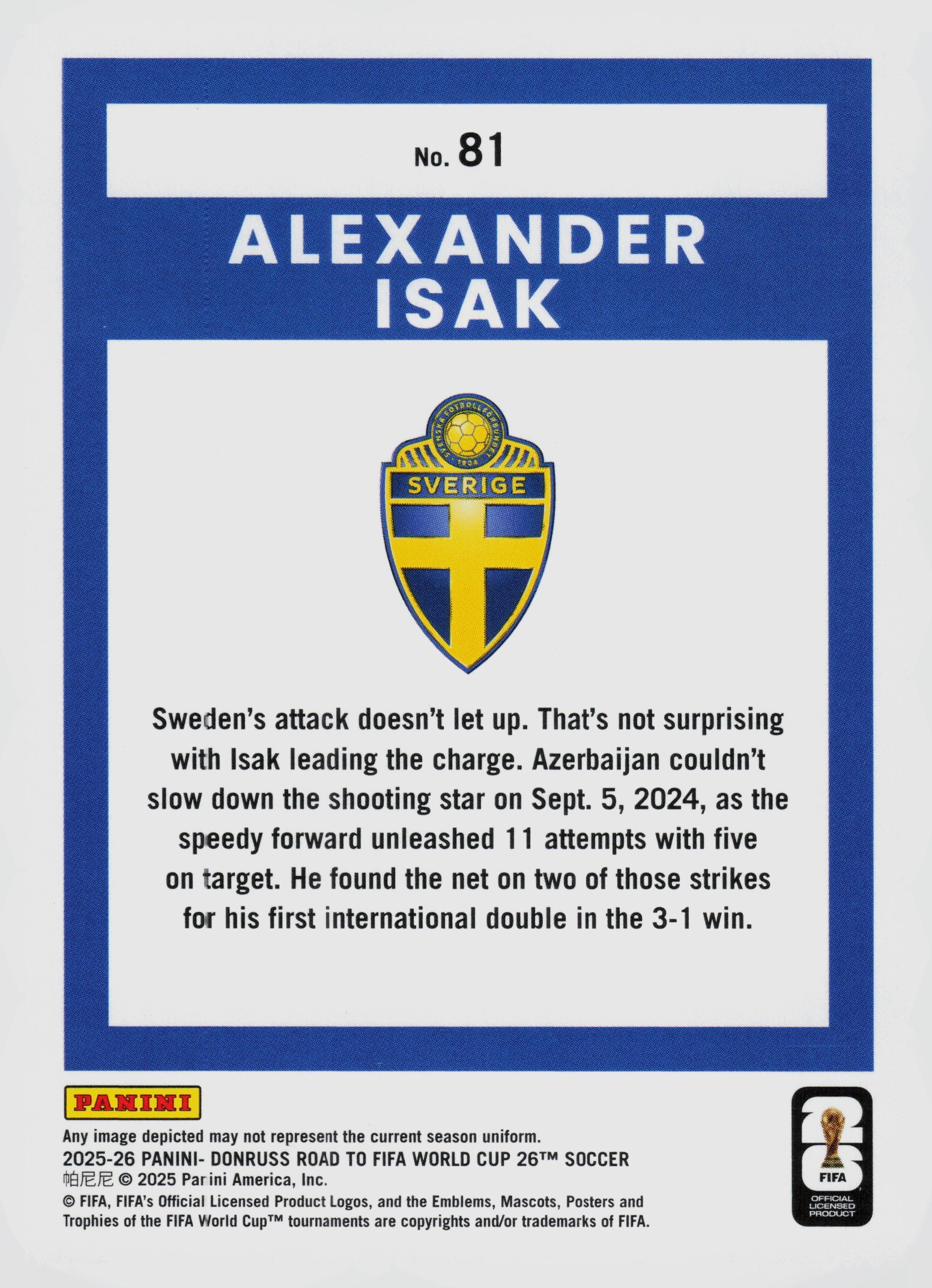 Alexander Isak back