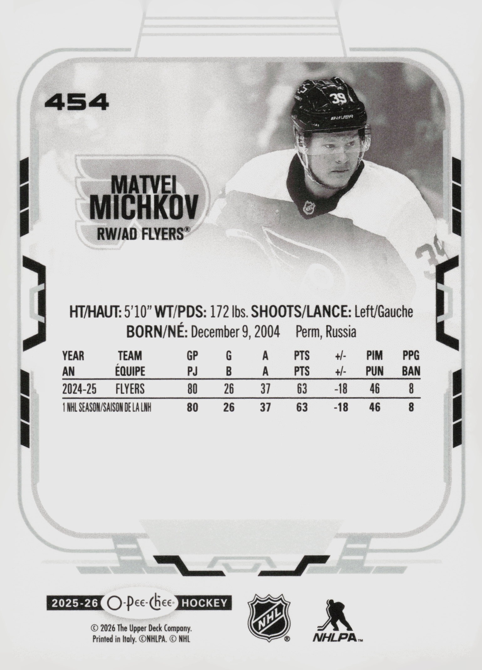 Matvei Michkov back