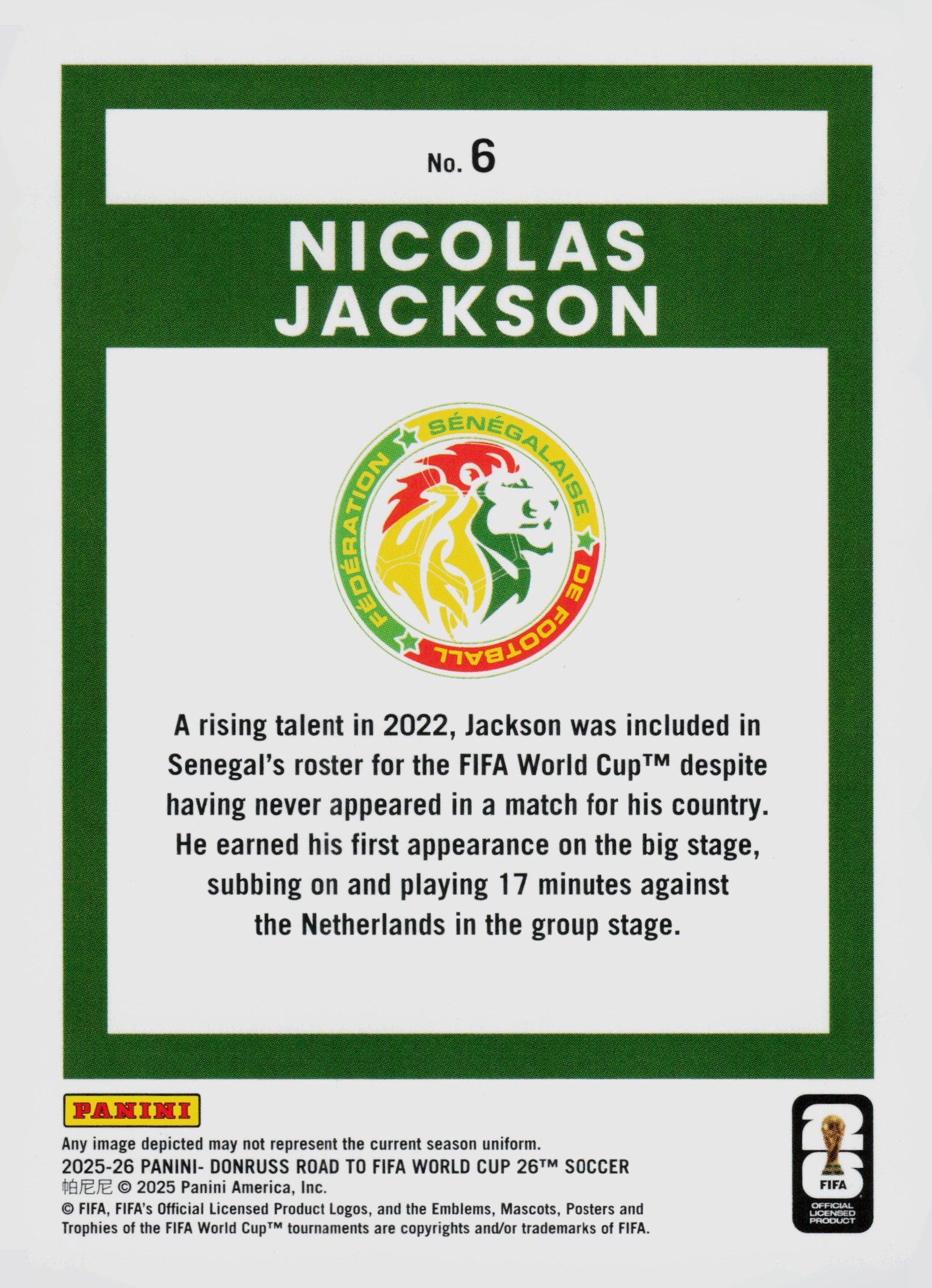 Nicolas Jackson back
