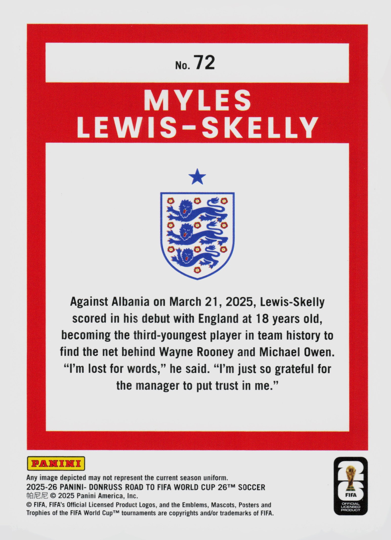 Myles Lewis-Skelly back