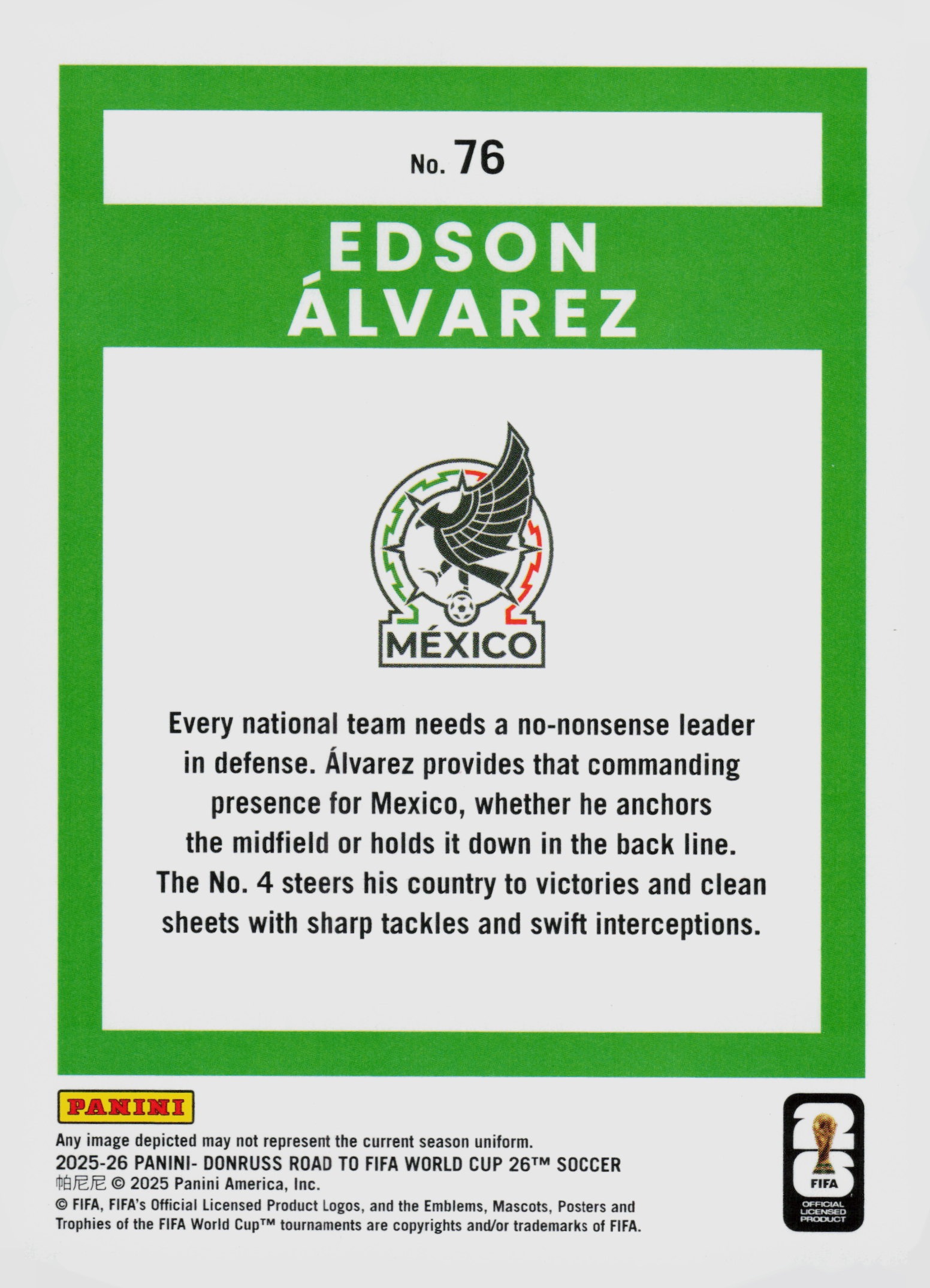 Edson Alvarez back