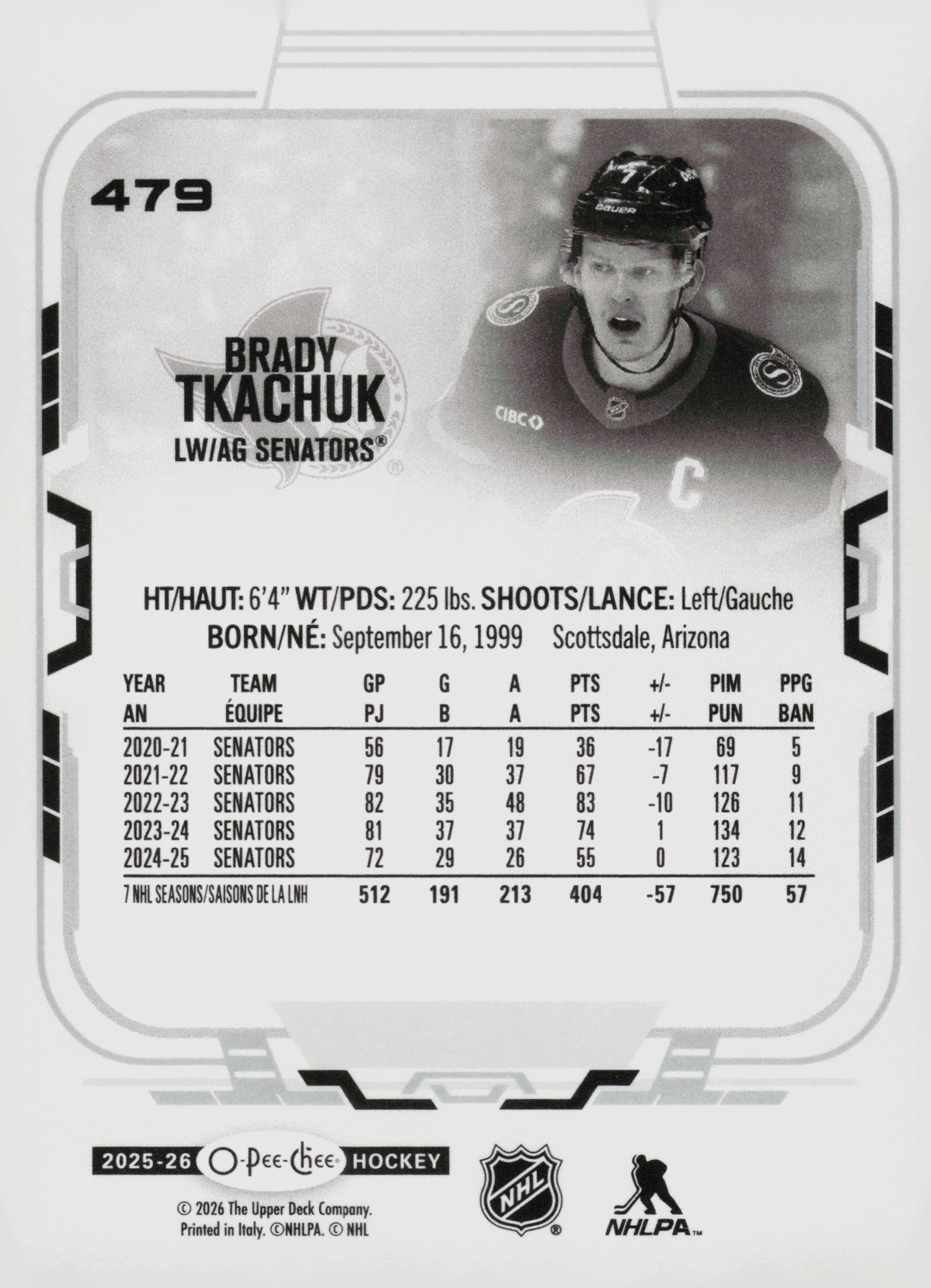 Brady Tkachuk back