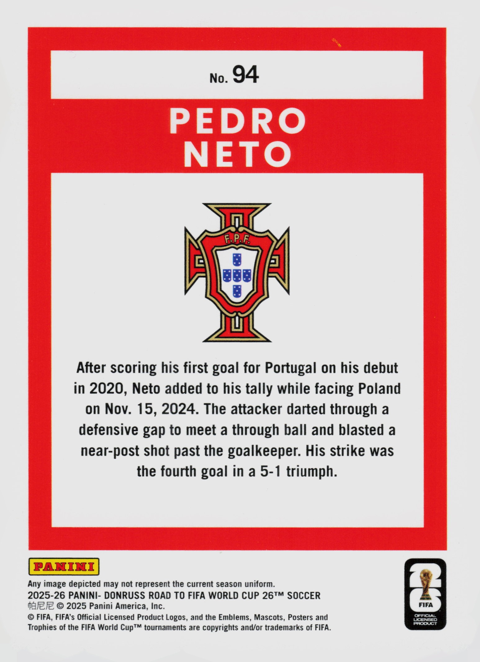 Pedro Neto back