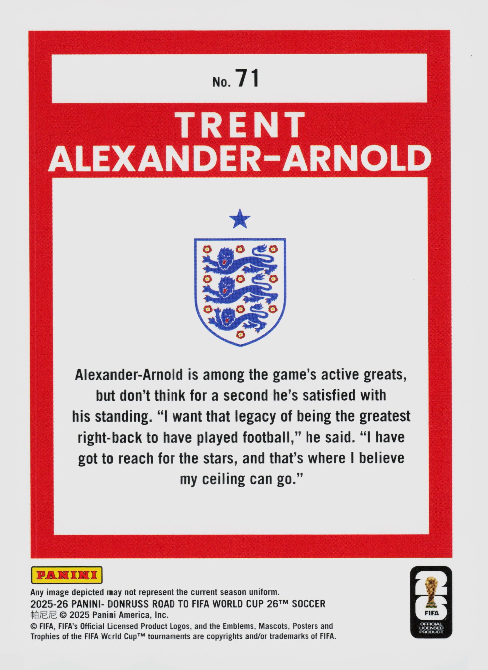Trent Alexander-Arnold back