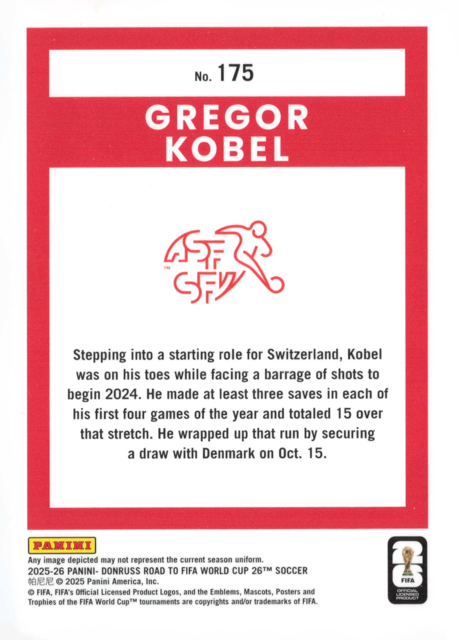Gregor Kobel back